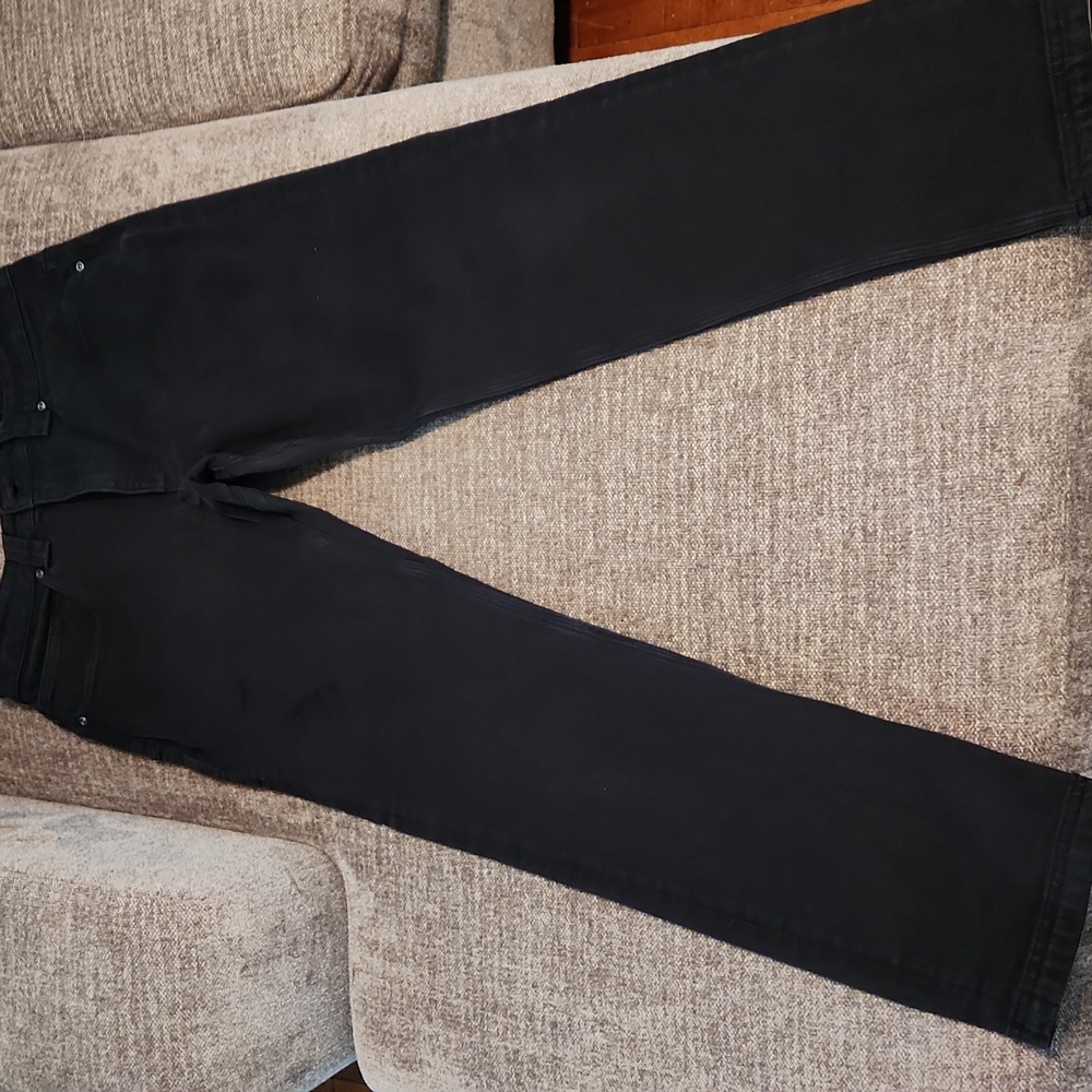 Duluth Trading Co. Ballroom Doubleflex Black Slim Fit Jeans - 34Wx32L (See Pics)